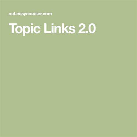 topic links 2.0 gyo|Topic Links .
